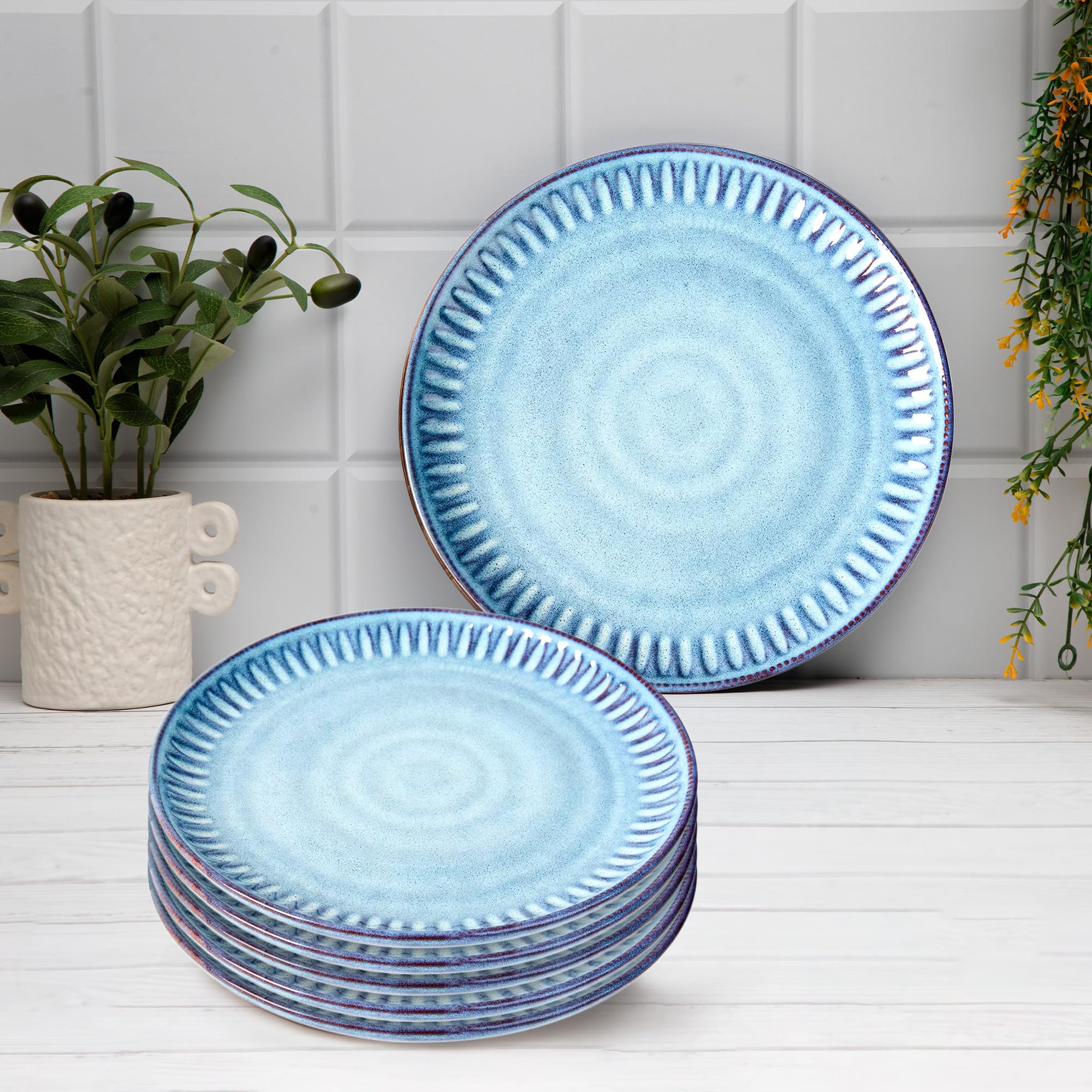 Buy Anko Maison Stoneware Side Plates - Set of 6 | Premium